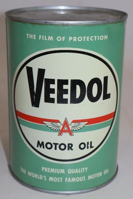 Veedol Flying A Metal One Quart Oil Can (1 of 5)
