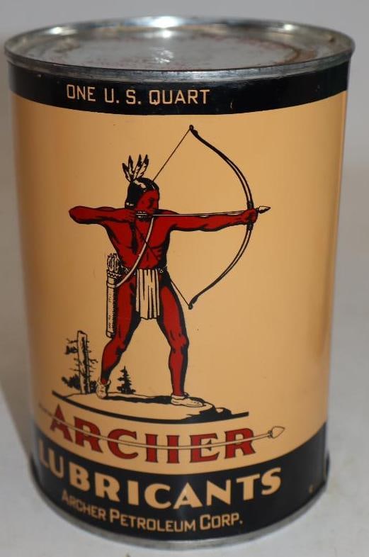 Archer Aircraft Grade Metal One Quart Oil Can (1 of 5)