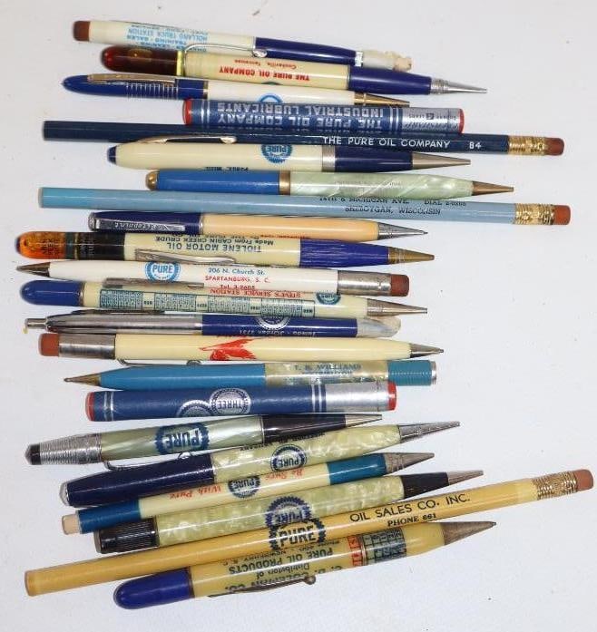 Large Group Of Pure Advertising Pens & Pencils (1 of 4)