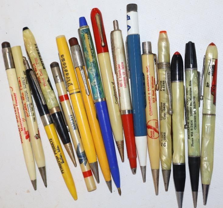Large Group Of Transportation Related Advertising Pens & Pencils (1 of 4)