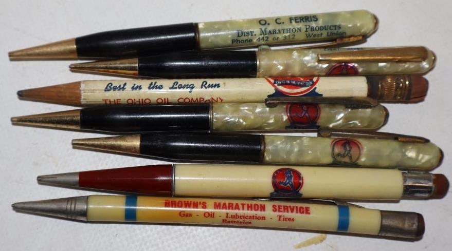 Group Of 6 Marathon Advertising Pencils (1 of 2)