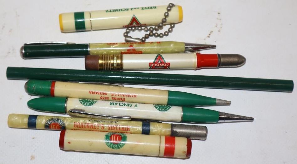 Group Of 7 Conoco & Sinclair Advertising Pencils & Keychains (1 of 4)