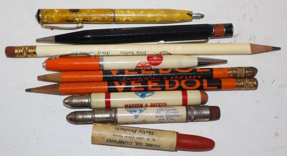 Group Of 9 Skelly, Dezol, & Veedol Advertising Pencils (1 of 3)