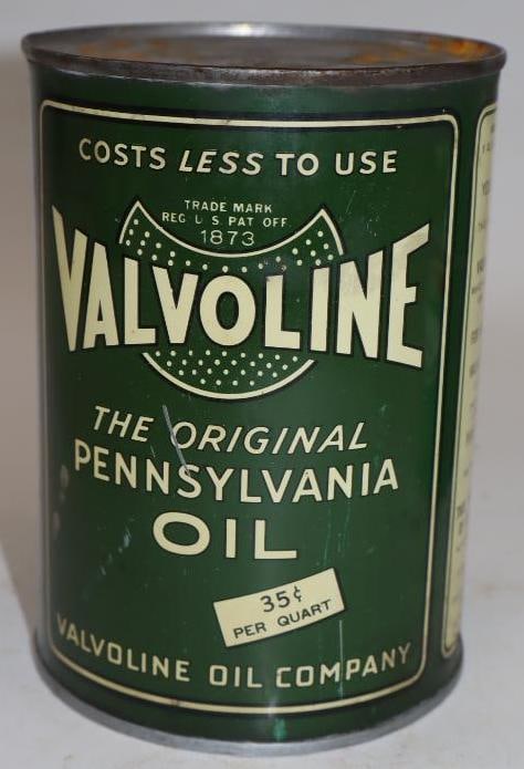 Valvoline 35? Pricer One Quart Metal Oil Can (1 of 5)