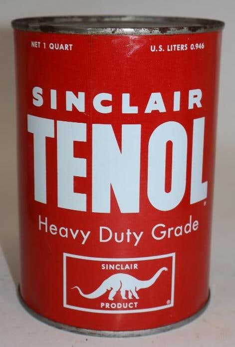 Sinclair Tenol HD One Quart Metal Oil Can (1 of 4)