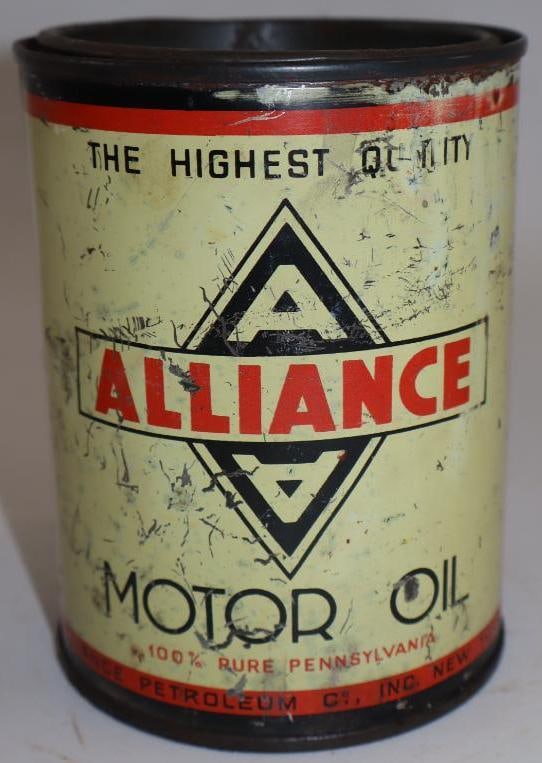 Alliance One Quart Metal Oil Can (1 of 5)