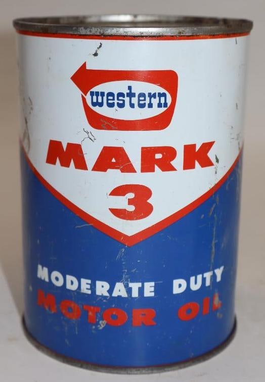 Western Mark 3 Moderate Duty One Quart Metal Oil Can (1 of 5)