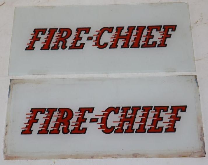Group Of 2 Texaco Fire Chief Gas Pump Advertising Ad Glass (1 of 7)