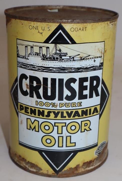 Cruiser Graphic Metal One Quart Oil Can (1 of 5)