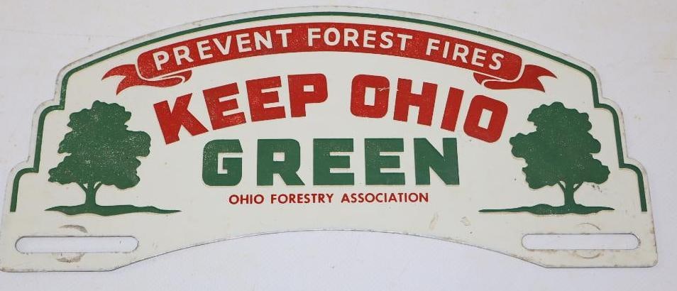 Keep Ohio Green Ohio Foresty Association License Plate Topper (1 of 2)