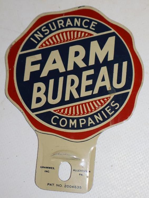 Farm Bureau Insurance Companies License Plate Topper (1 of 2)