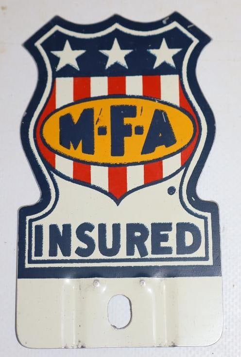 MFA Insured Shield Shaped License Plate Topper (1 of 2)