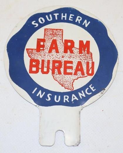 Texas Farm Bureau Insurance License Plate Topper (1 of 2)