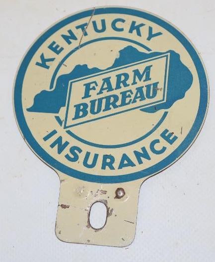 Kentucky Farm Bureau Insurance License Plate Topper: 3.5" x 4.5"