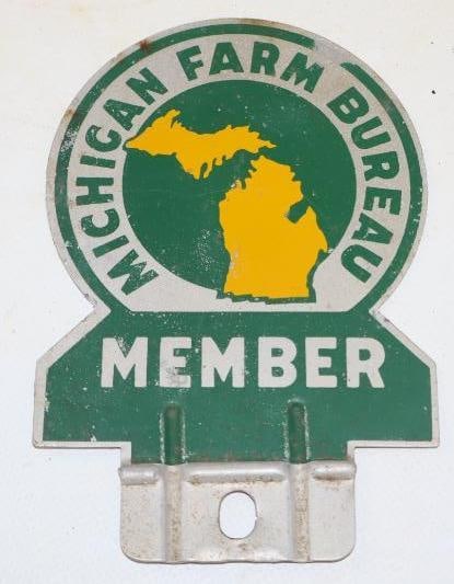 Michigan Farm Bureau Member Insurance License Plate Topper (1 of 2)