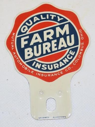 Quality Farm Bureau Insurance License Plate Topper (1 of 2)
