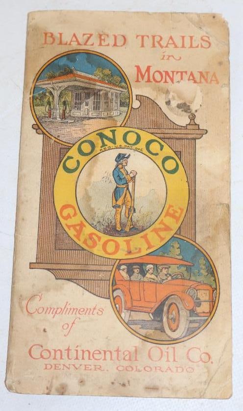 1920's Conoco Minute Man Advertising Gas Station Road Maps (1 of 4)