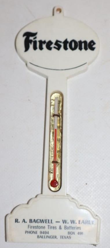 Firestone Tires Advertising Pole Sign Thermometer (1 of 2)