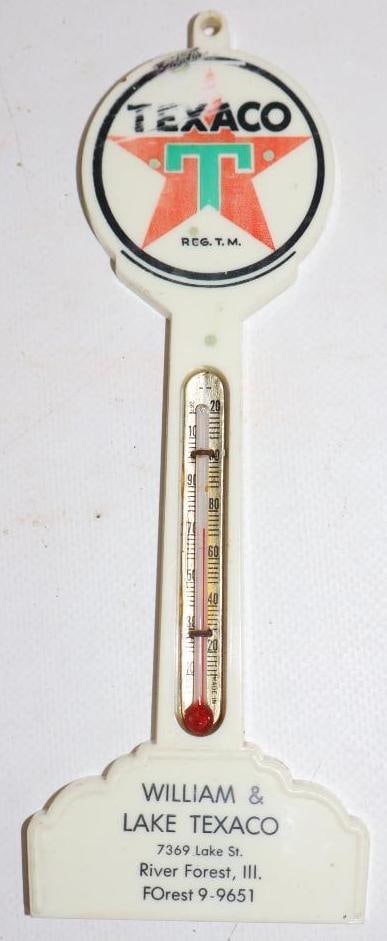 Texaco Advertising Pole Sign Thermometer (1 of 2)