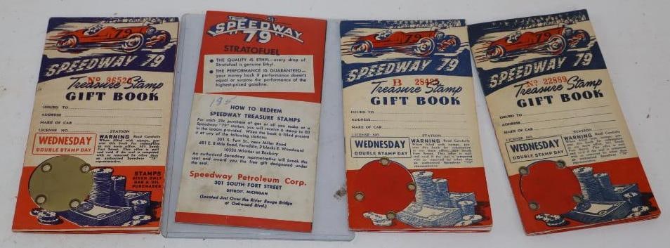 Group Of 4 Speedway 79 Treasure Stamp Gift Books (1 of 4)