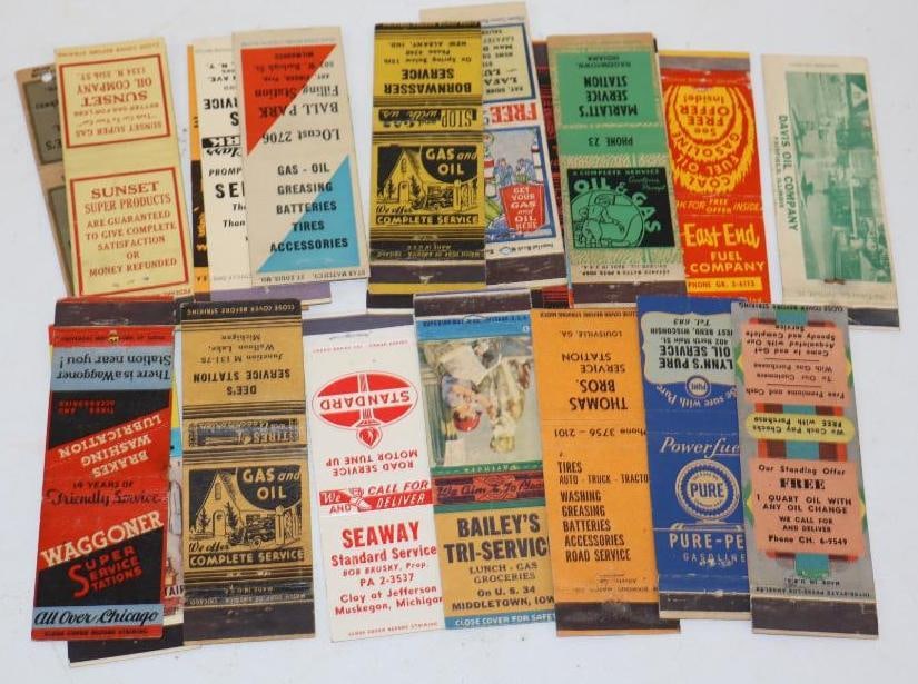 Group Of 23 Gas & Oil Advertising Matchbooks (1 of 6)