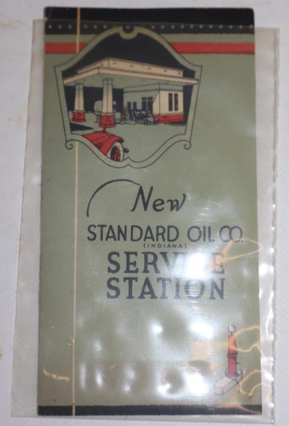 Standard Oil Service Station Fold Out Brochure With Early Car Graphics (1 of 3)