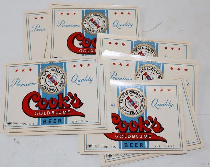 Large Group Of Cooks Goldblum 1 Qt Beer Labels (1 of 5)