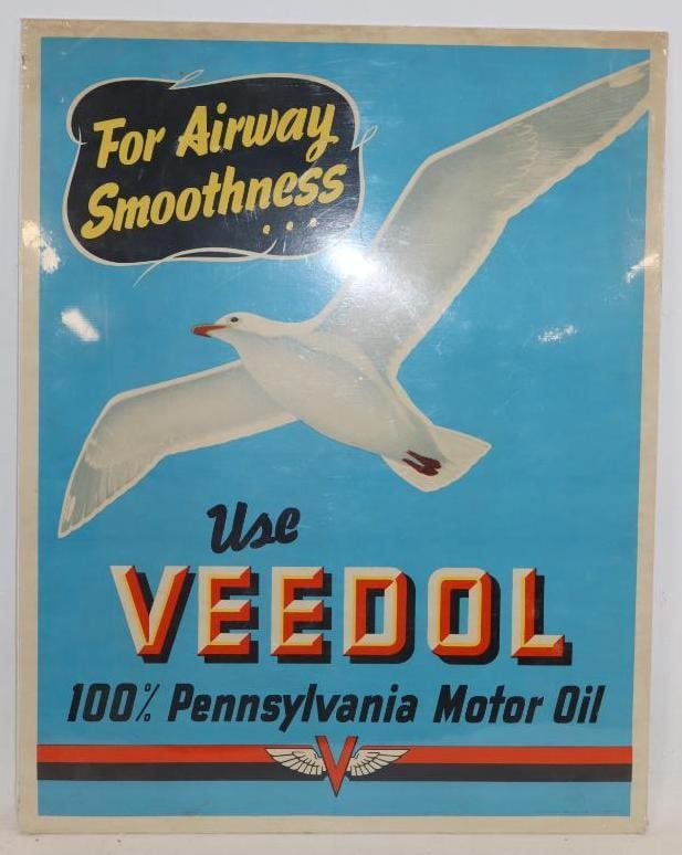 Veedol Motor Oil Advertising Poster with Seagull (1 of 4)
