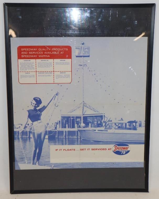 Speedway "79" Marine Products Framed Advertisement (1 of 4)