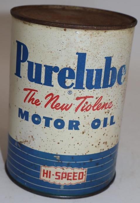 Hi-Speed Purelube One Quart Metal Oil Can (1 of 4)
