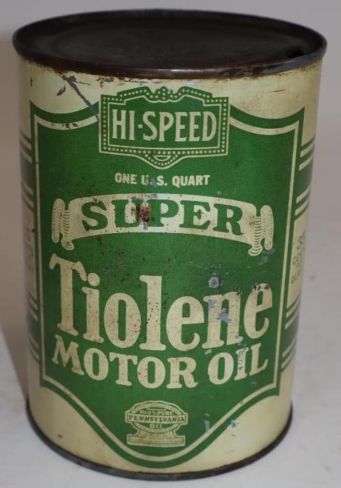 Hi-Speed Super Tyolene One Quart Metal Oil Can (1 of 4)