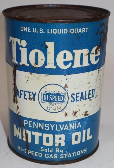Hi-Speed Tyolene One Quart Metal Oil Can (1 of 5)