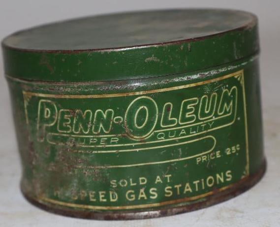 Hi-Speed Penn-Oleum 25? Pricer One Pound Grease Can (1 of 2)