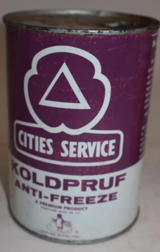 Cities Service Koldpruf Antifreeze Fortified with CS17 Metal One Quart Oil Can (1 of 5)