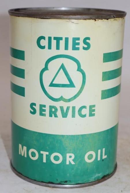 Cities Service Metal One Quart Oil Can (1 of 4)