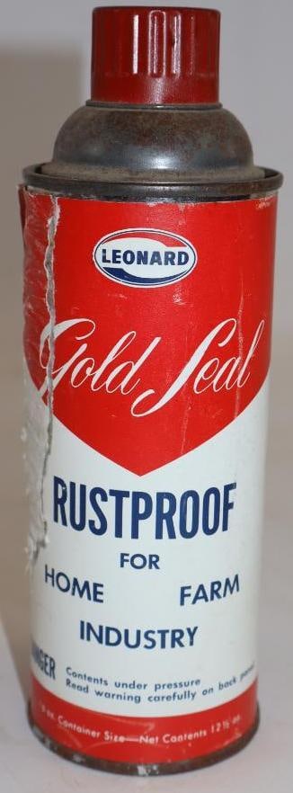 Leonard Oil Gold Seal Rust Proof Spray Can: 16oz