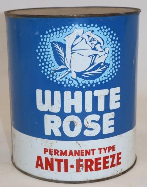 White Rose Permanent Antifreeze One Imperial Gallon Oil Can (1 of 4)