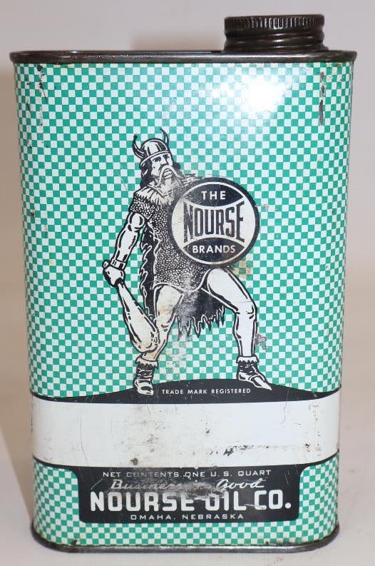 Nourse Windmill Graphic Rectangle Quart Oil Can (1 of 2)