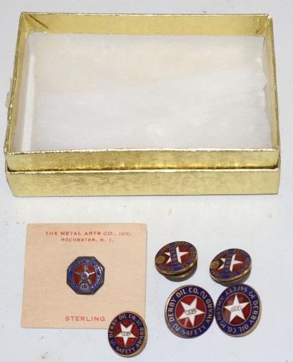 Group Of 6 Safe Driver & Safety Award Pin Back Badges (1 of 3)