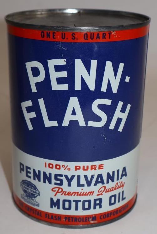 Penn Flash Metal One Quart Oil Can: Empty. 32oz