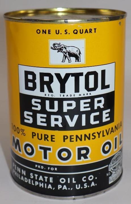 Brytol Super Service Metal One Quart Oil Can (1 of 5)