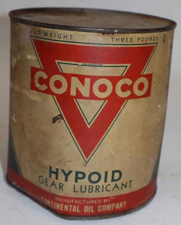 Conoco Hypoid Three Pound Gear Oil Can (1 of 3)