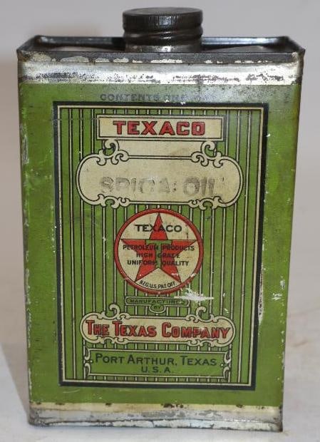 Port Arthur Texaco Spica One Pint Oil Can (1 of 4)