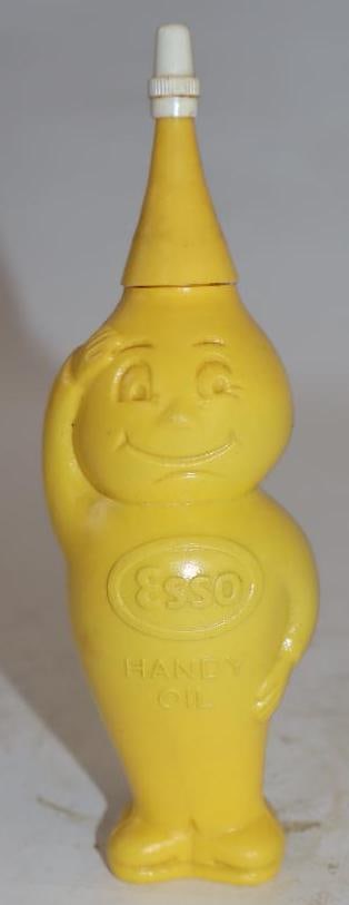 Esso Mr Oil Drop Shaped Plastic Handy Oiler: 1.75" x 1.5" x 5.5"