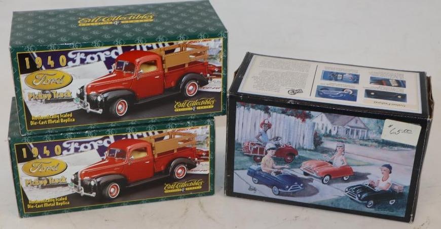 Group Of 3 1940 Ford Truck & Texaco Pedal Car In Original Boxes (1 of 4)