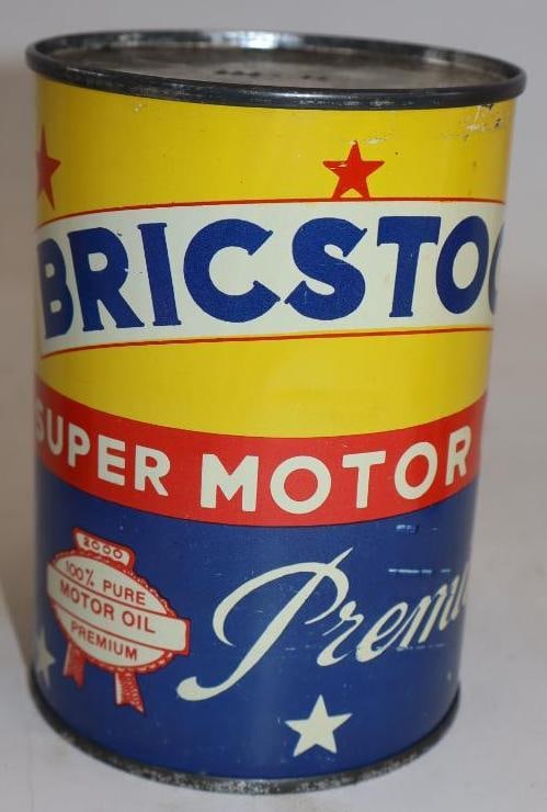 Brickstock Premium Metal One Quart Oil Can: Empty. 32oz