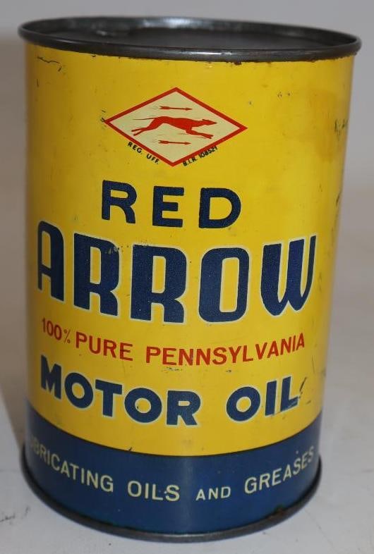 Red Arrow Metal One Quart Oil Can (1 of 5)