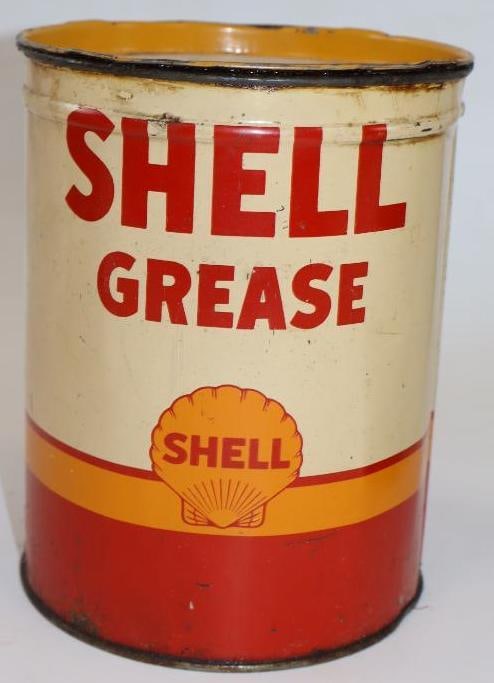 Shell Five Pound Grease Can (1 of 4)