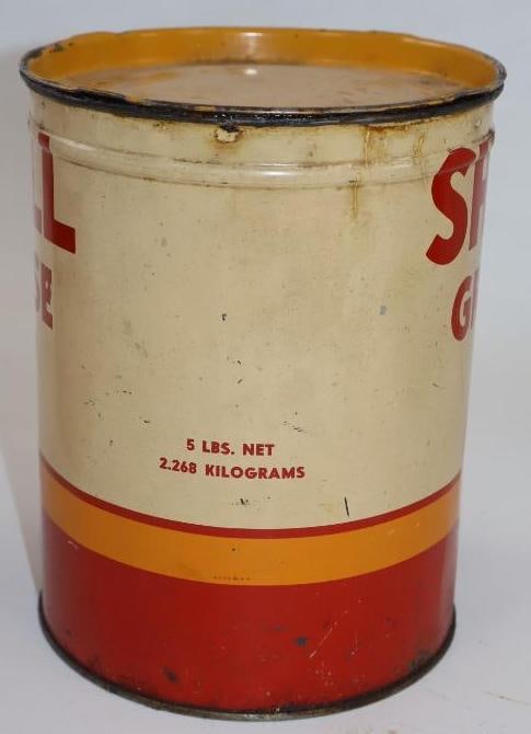 Shell Five Pound Grease Can - 4