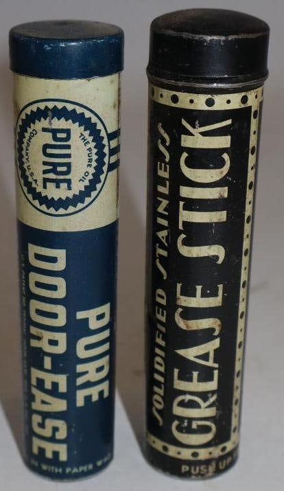 Group Of 2 Pure & Solidified Stainless Door-ease Stick Lubricant Cans (1 of 2)